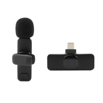 K9 20m Wireless Transmission Lavalier Microphone – for IOS iPhone, iPad