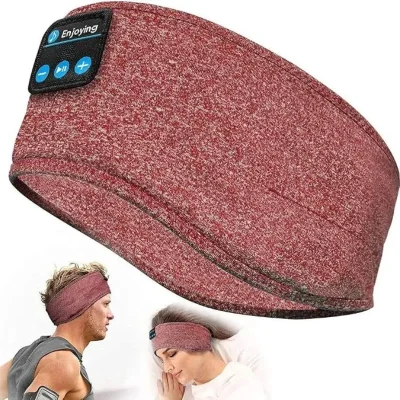 Soft Bluetooth Sleep Headband Headphones, Wireless Sports Headband for Running